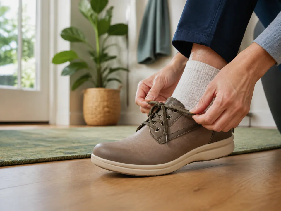 Comfortabel schoenen aantrekken na professionele nagelverzorging