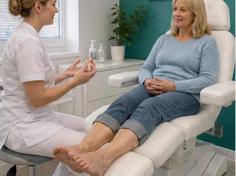 Pedicure geeft advies over voetverzorging bij diabetes