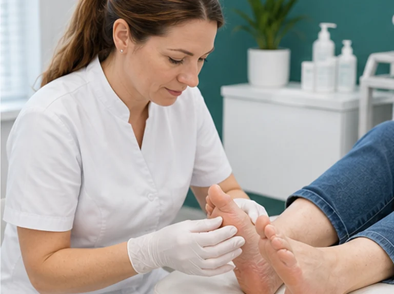 Pedicure behandeling voor reumatische voet