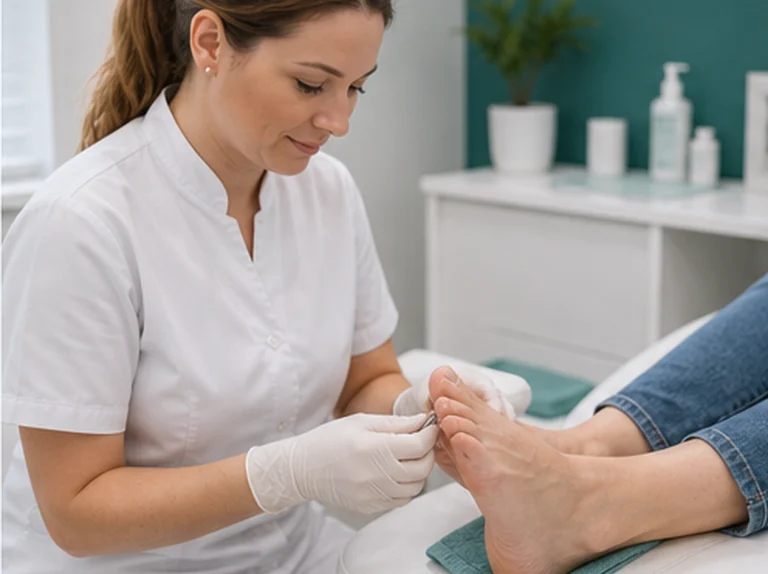 Teennagels laten knippen bij pedicure