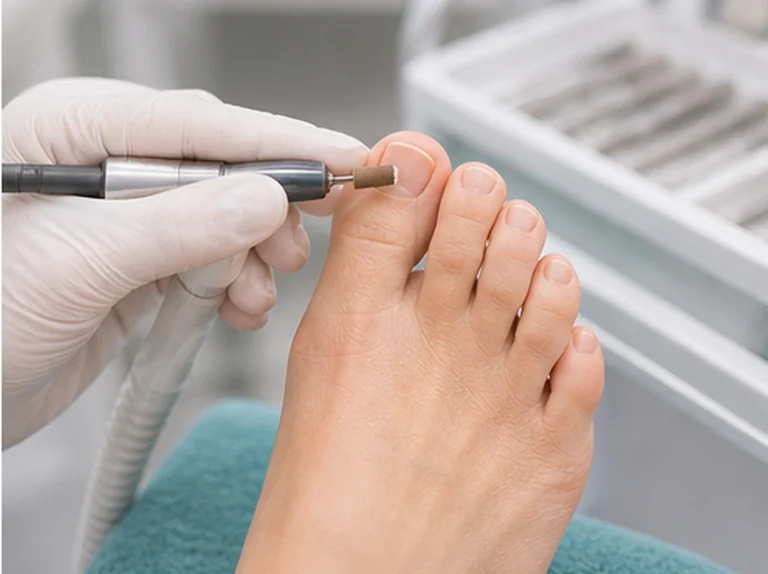 Gelnagellak verwijderen bij pedicure